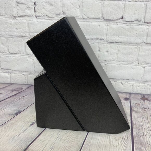 Henckels Black Wood Knife Block Only Cutlery Storage 12 Slots 7.5" H 4.5" W - Picture 2 of 9